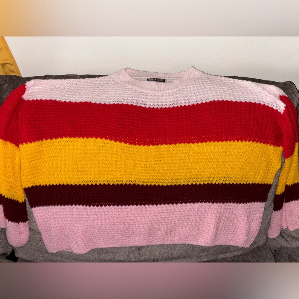 5 Piece Sweater Bundle Colorful Knit Crop Tops SHEIN Mixed Size S M